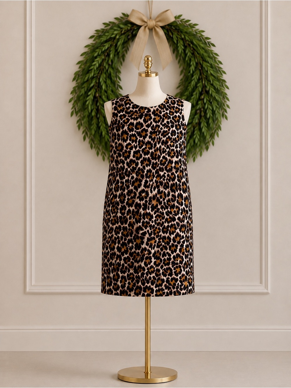 J Crew Leopard Cheetah Print Shift Dress 10